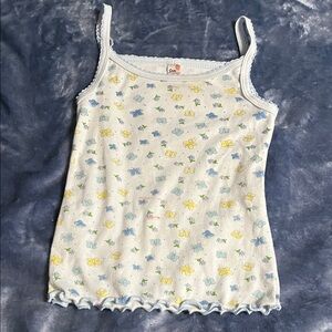 Butterfly Print Kids Tank Top